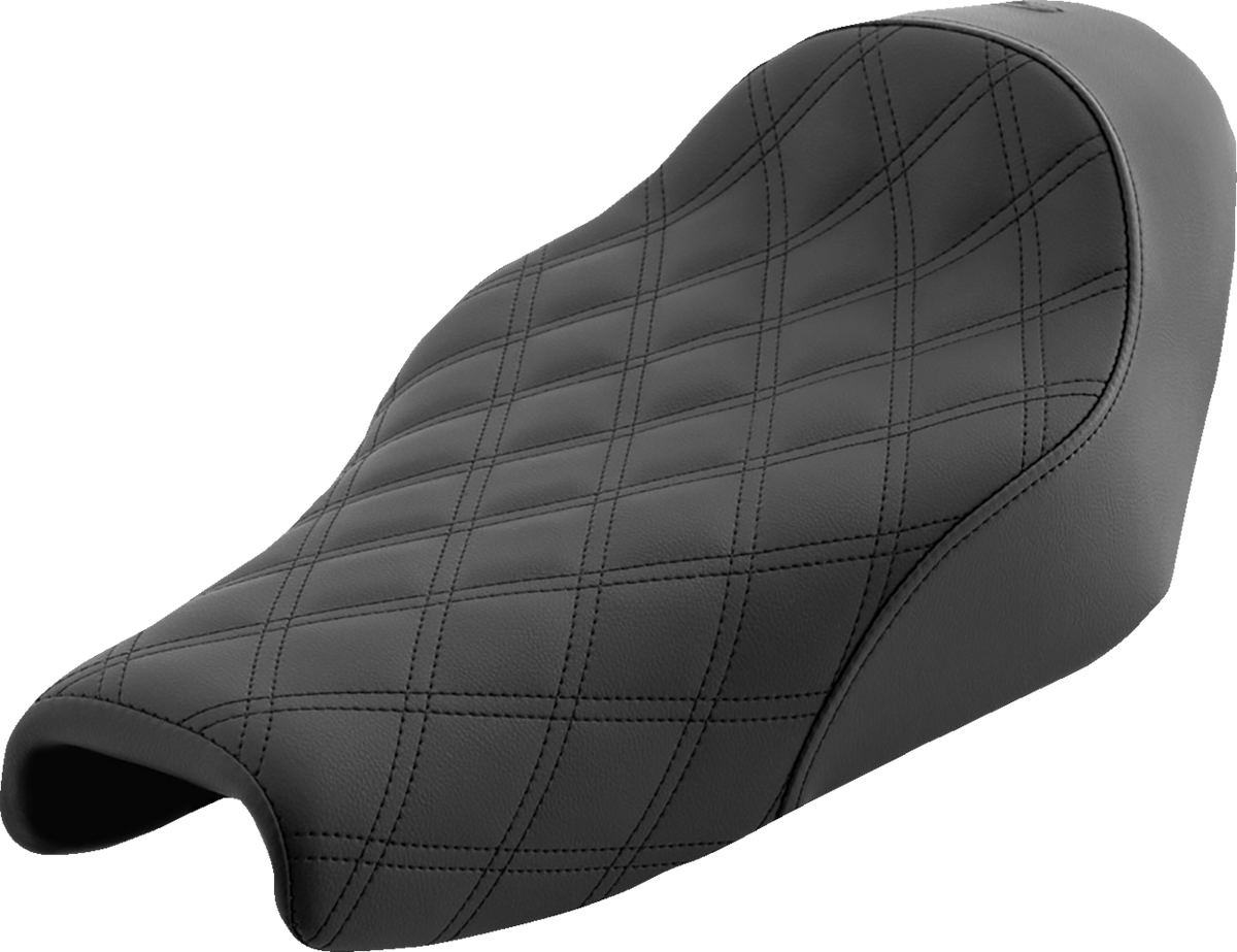Saddlemen Renegade™ Solo Seat - Lattice Stitched - Black - XL '04-'20