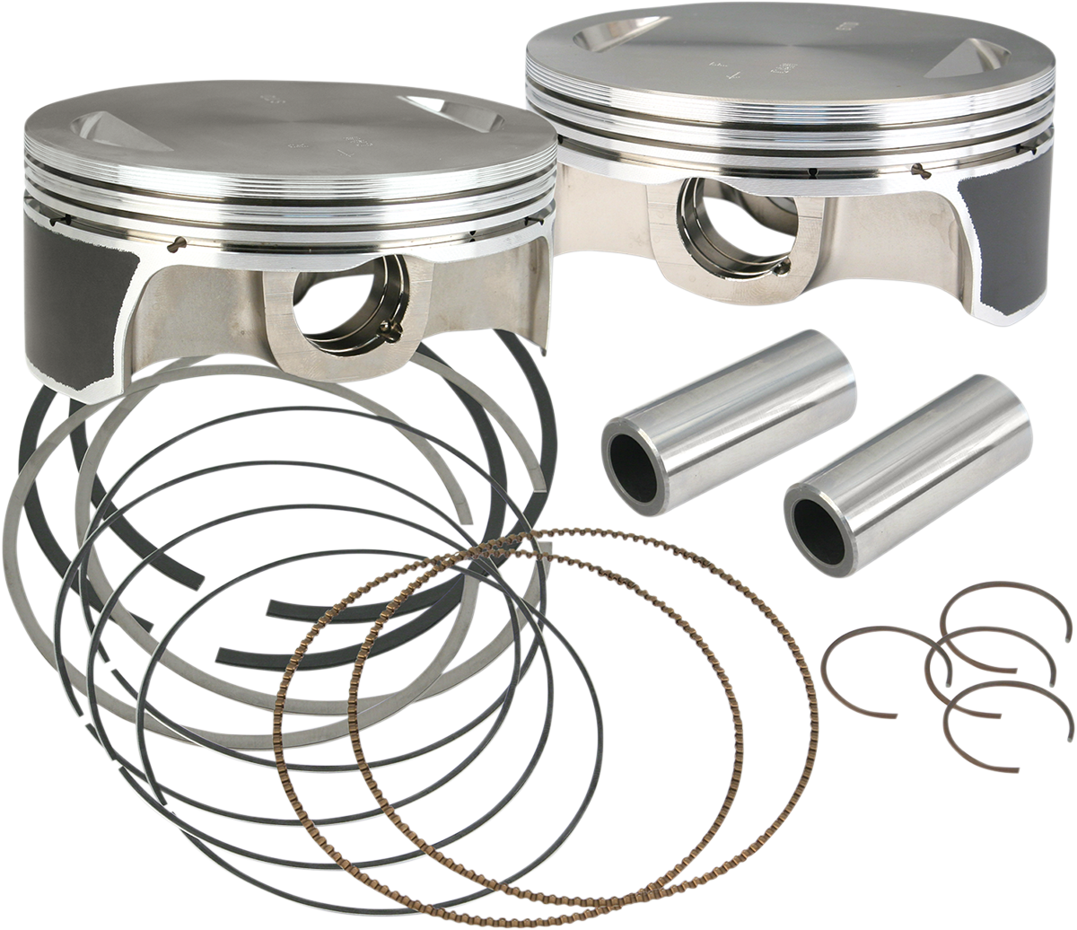 S&amp;S Cycle Piston Kit - For Hot Set Up Kits® - 4.125" +0.010" - 111"/117"/124" Engine