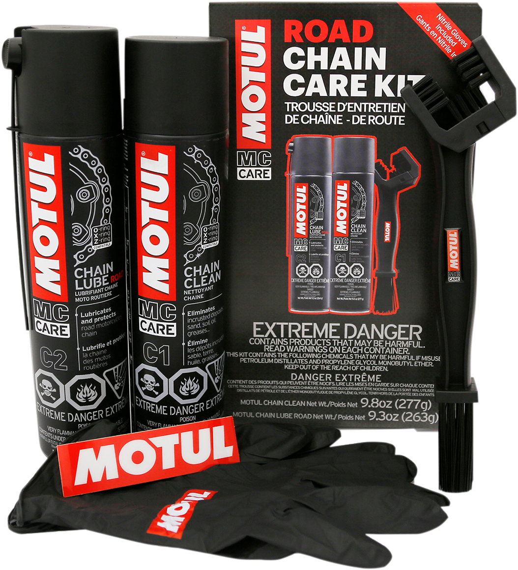 Motul Chain Care Kit - Road - Aerosol