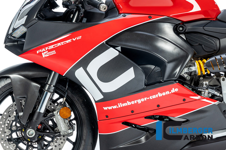 Ilmberger Carbon Fairing Side Panel Left Side Ducati Panigale V2 - Matte