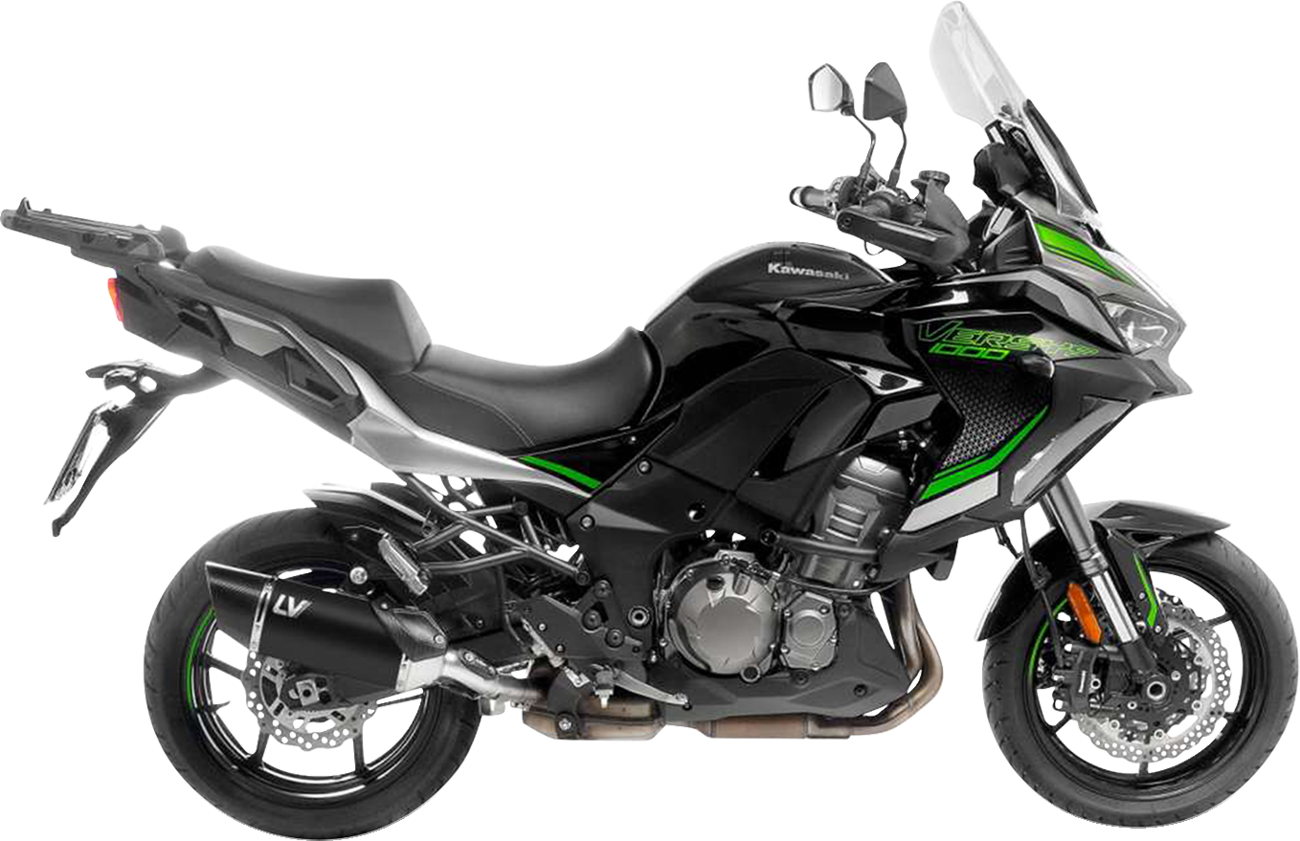 LeoVince LV-14 R Slip-On Muffler - Black - Kawasaki Versys 1000