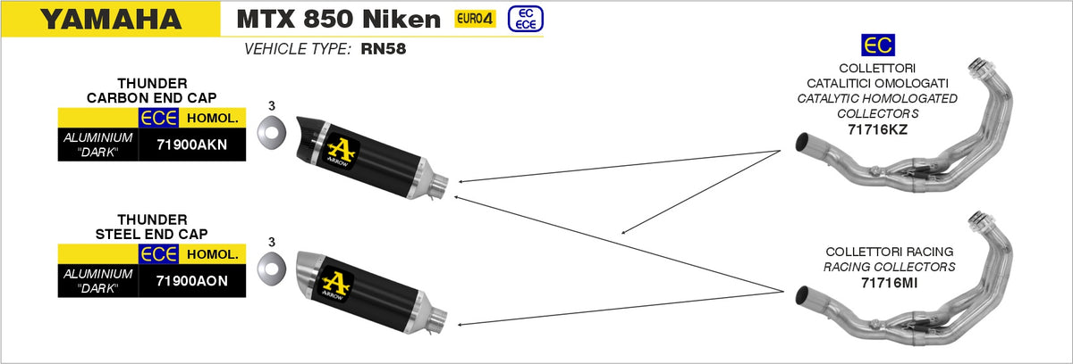 Arrow 71716MI Racing Headers