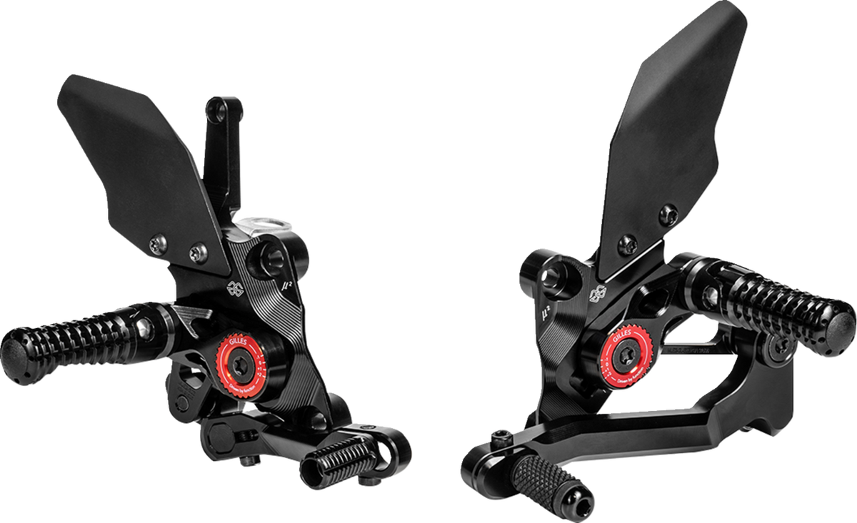 Gilles Tooling MUE2 Rearset - Black - Suzuki