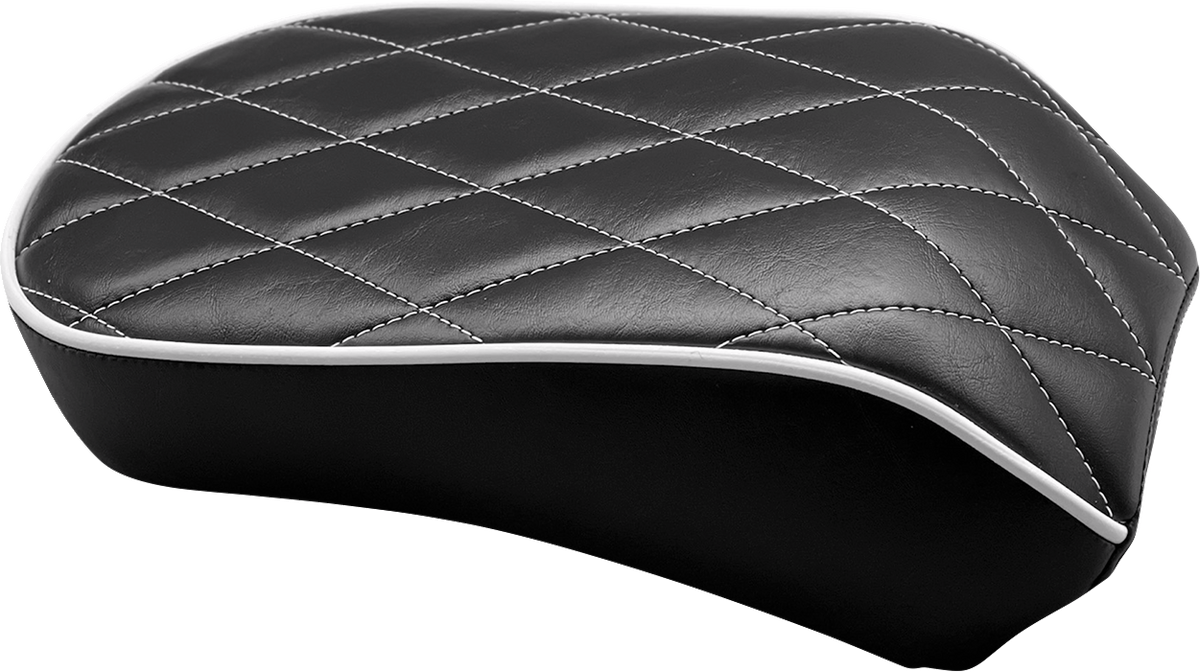 Le Pera Bare Bones Pillion Pad - White Diamond - Black - FLDE/FLHC '18-'23