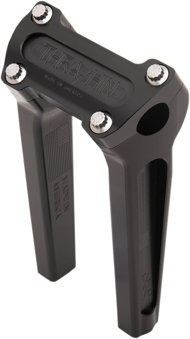 Thrashin Supply CO. Handlebar Risers - Straight - 8" - Black