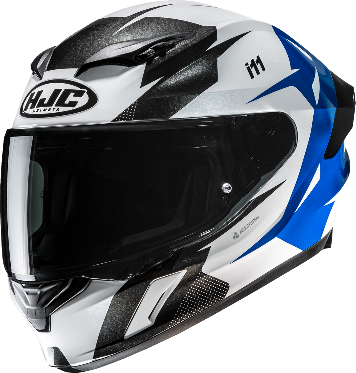 HJC I11 Plus Instant Helmet - Black / Blue / Gloss / MC2 / White / 4XL