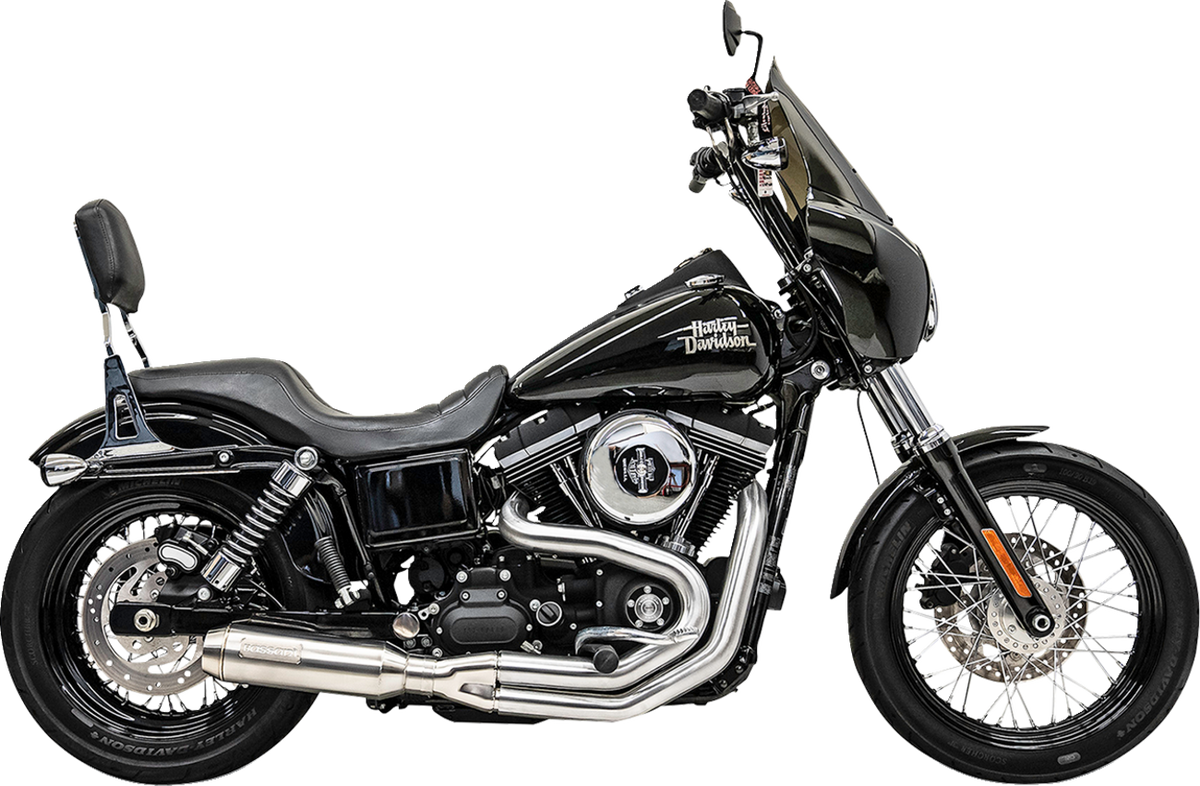 Bassani Xhaust 2-Into-1 Mid-Length Super Bike Exhaust System - Stainless Steel
