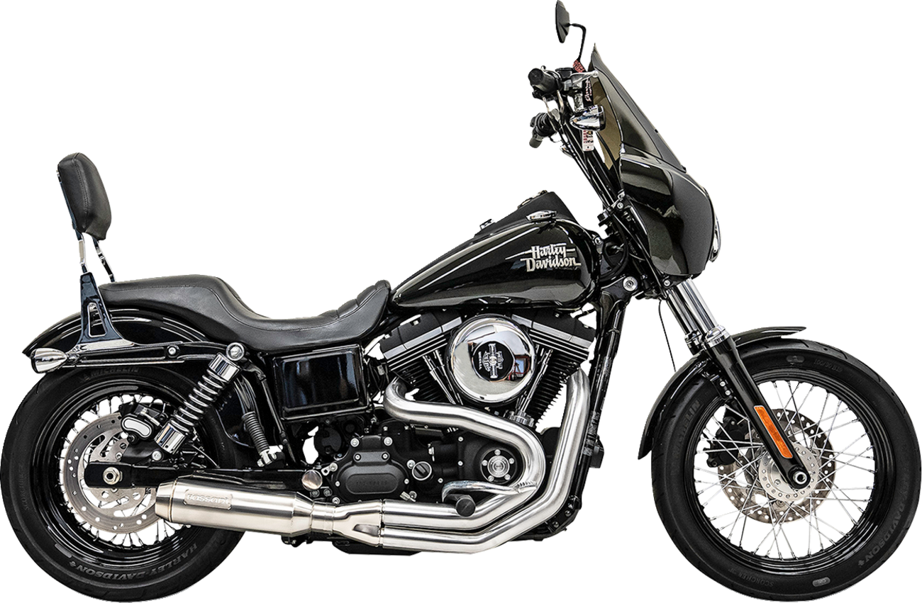 Bassani Xhaust 2-Into-1 Mid-Length Super Bike Exhaust System - Stainless Steel