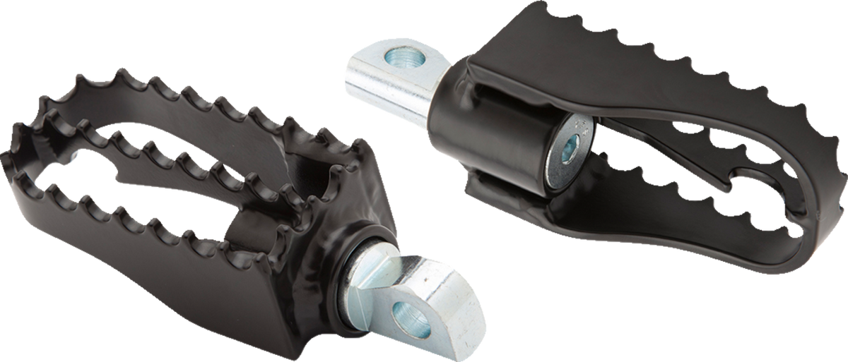 Burly Brand MX Mini Foot Pegs - Driver/Passenger - Black