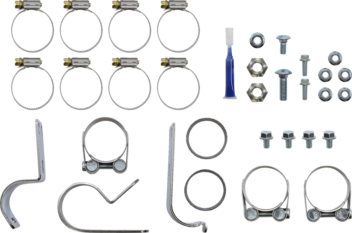S&S Cycle El Dorado Dual Exhaust System - Black - Machined Black Tracer