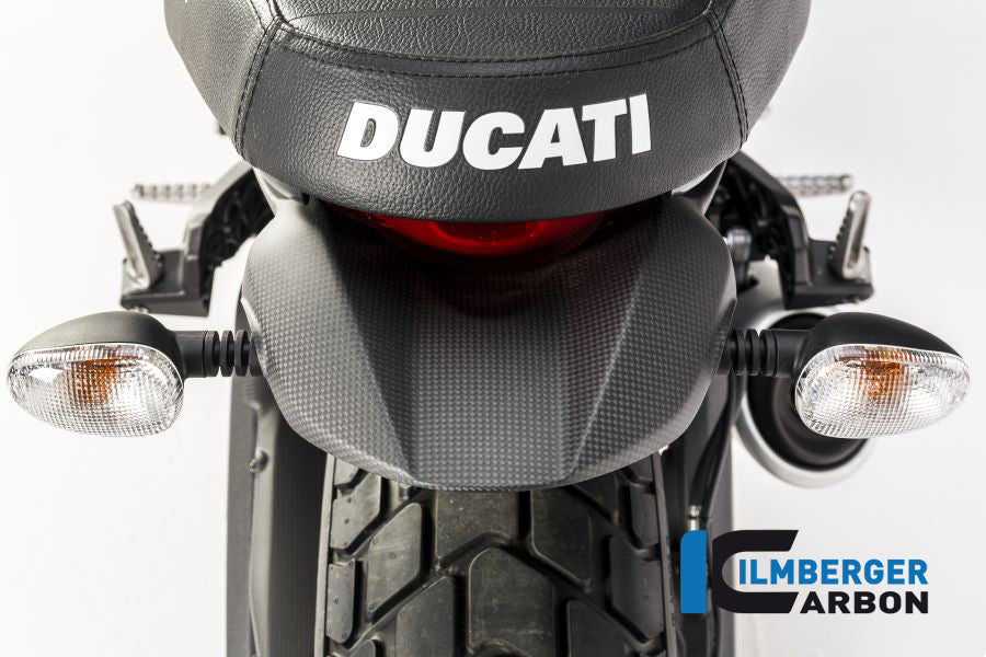 Ilmberger Carbon Holder Turn Signals Rear Ducati Scrambler 2016 - Matte