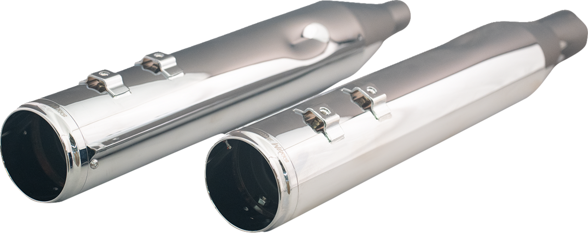 Khrome Werks 4-1/2" HP-Plus® Slip-On Mufflers With Race Tip - Chrome - Twin Cam