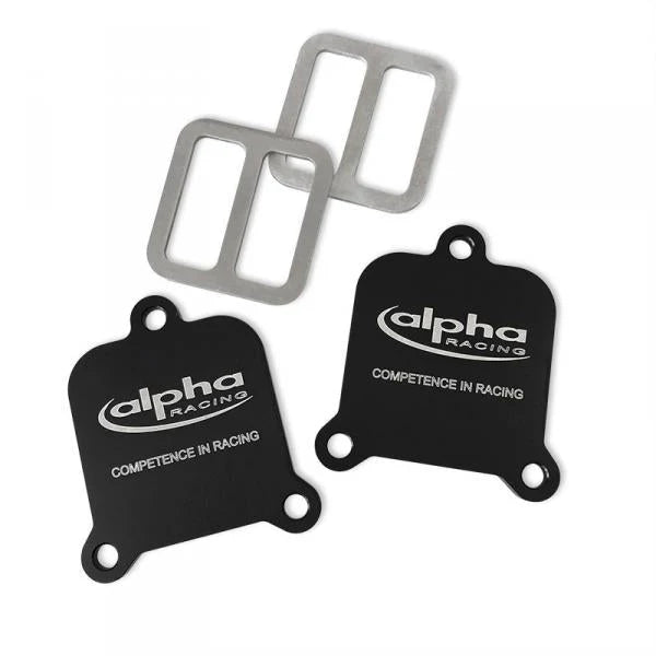 Alpha Racing Smog Pair Block Off Plates For BMW S1000RR M1000RR