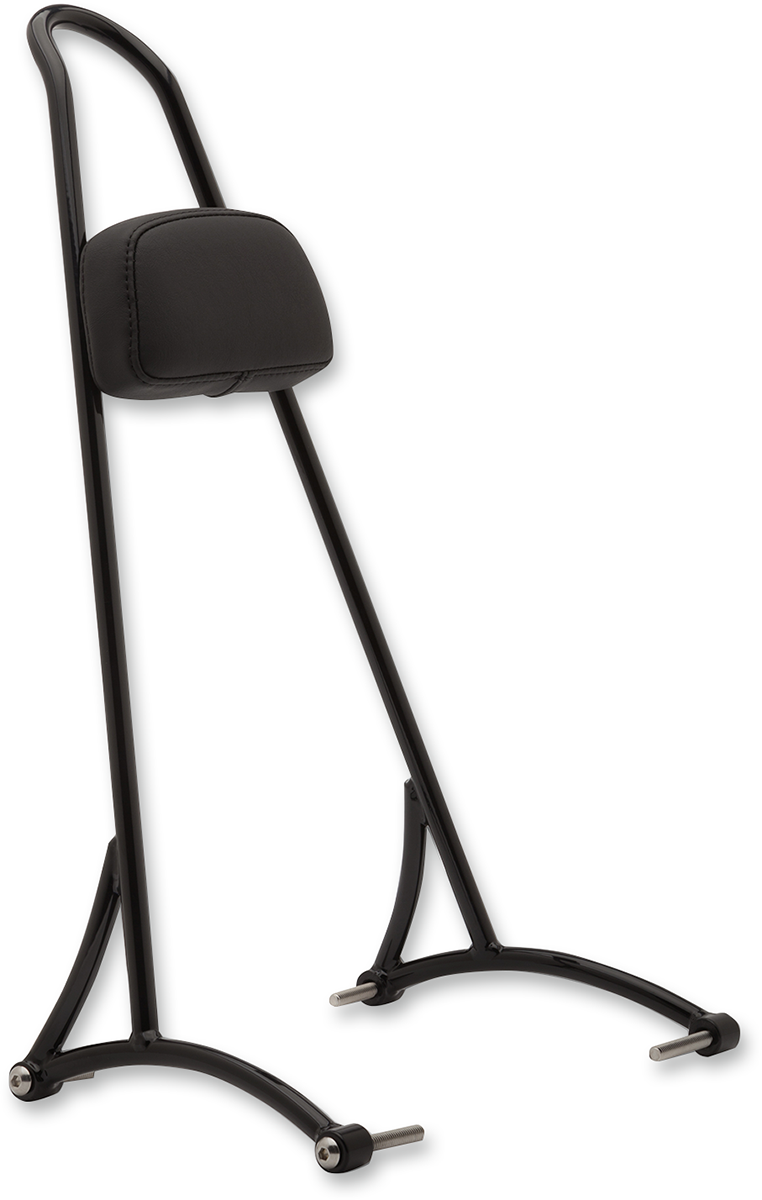 Burly Brand 20" Tall Sissy Bar - Black - HD Sportster '94-'03