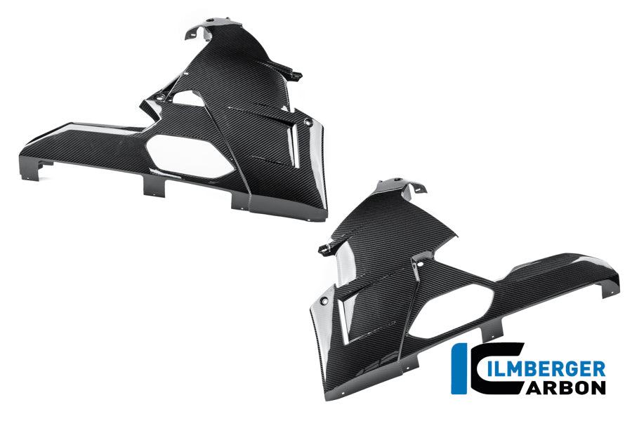 Ilmberger Carbon Lower Side Fairing Kit With Belly Pan BMW M1000RR 2025-2026 - Gloss / Twill