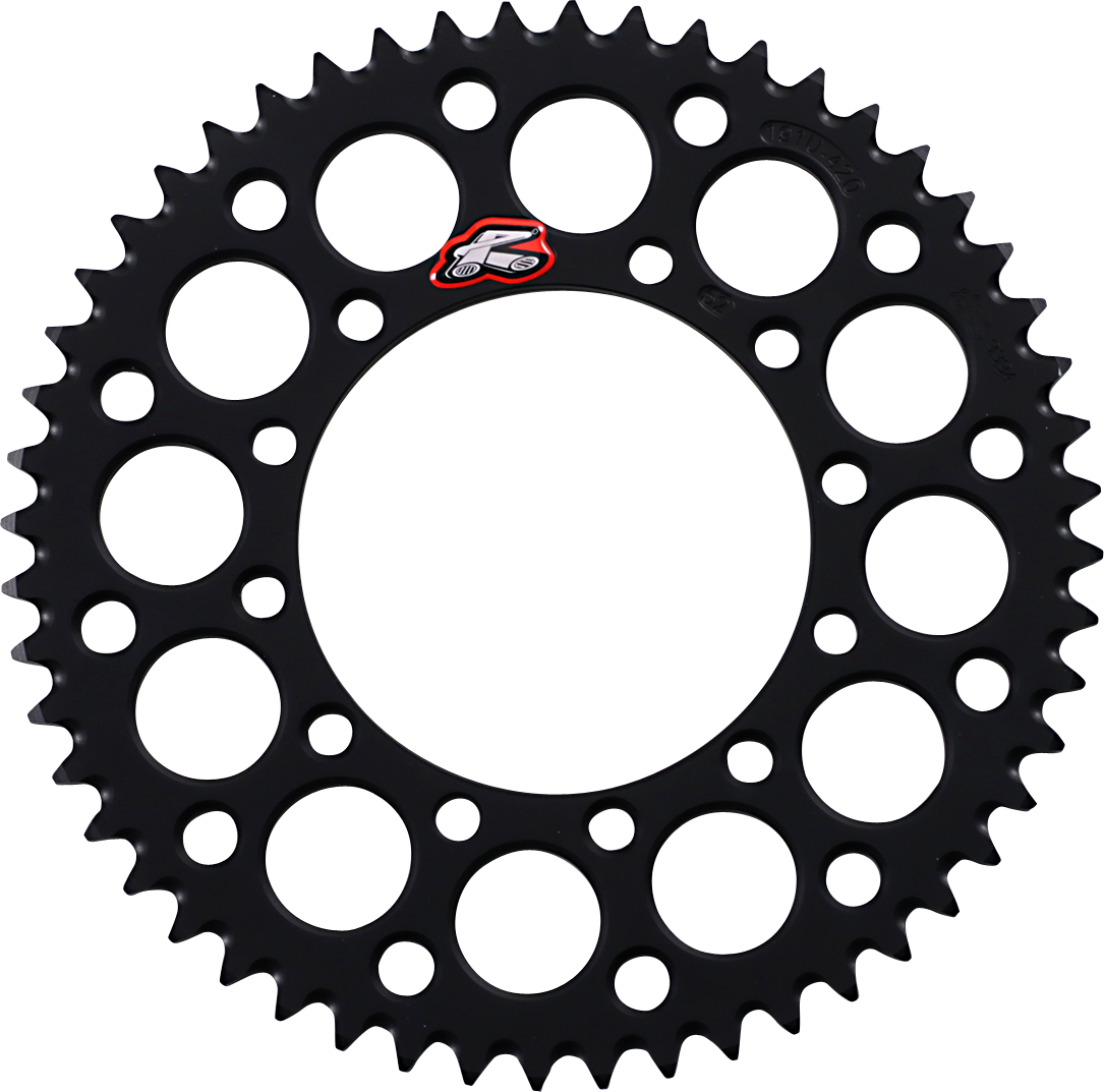 Renthal Rear Sprocket - Aluminum - 52 Tooth - Black - Kawasaki