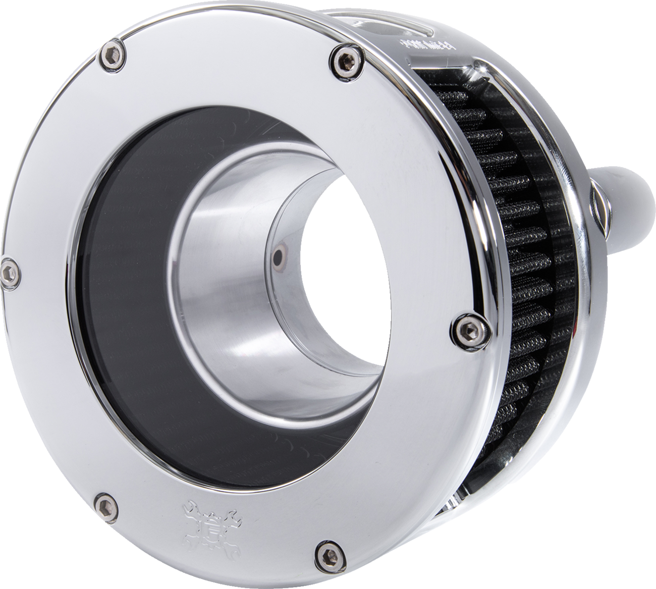Feuling Parts BA Series Air Cleaner Kit - Chrome - Black Filter