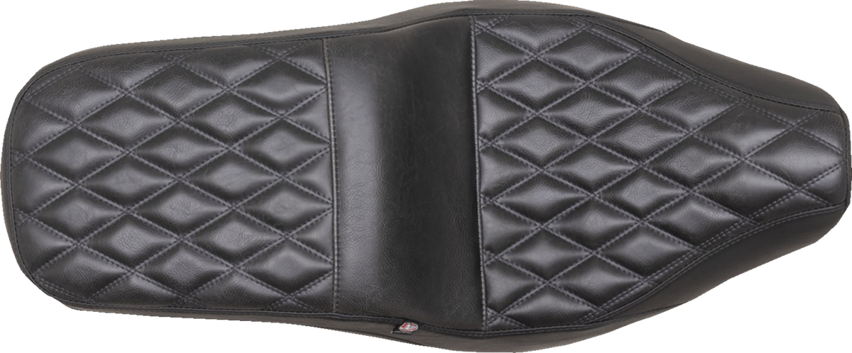 Mustang Squareback Seat - Black - Double Diamond - Rebel 300/500 '17-'23