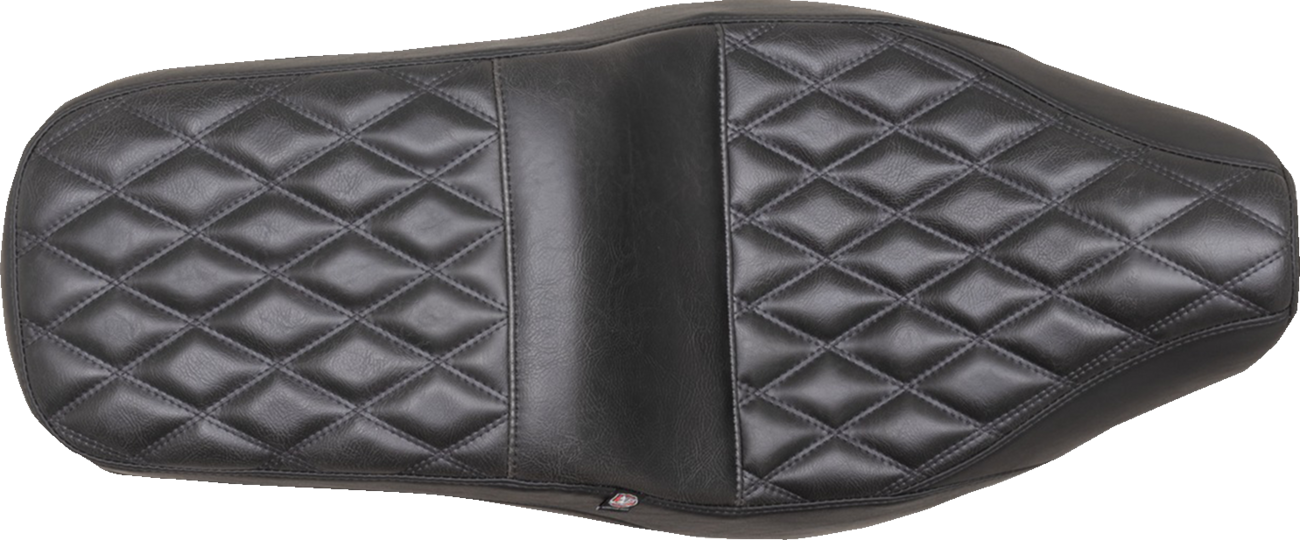 Mustang Squareback Seat - Black - Double Diamond - Rebel 300/500 '17-'23
