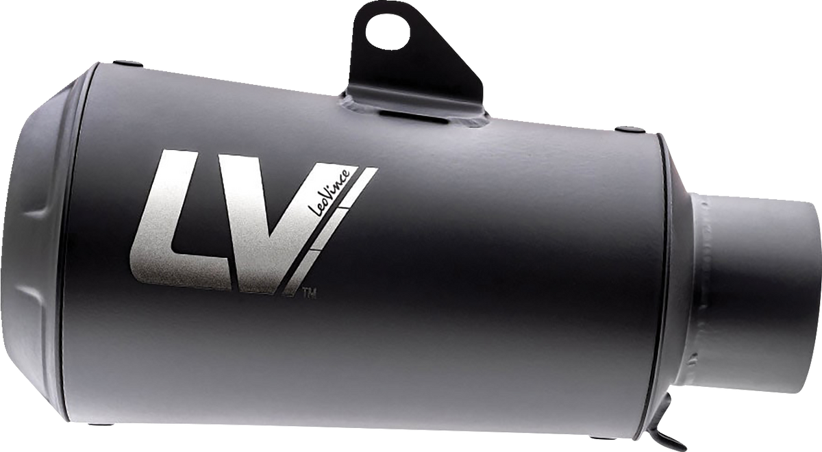 LeoVince Universal LV-10 Slip-On Muffler - Full Black