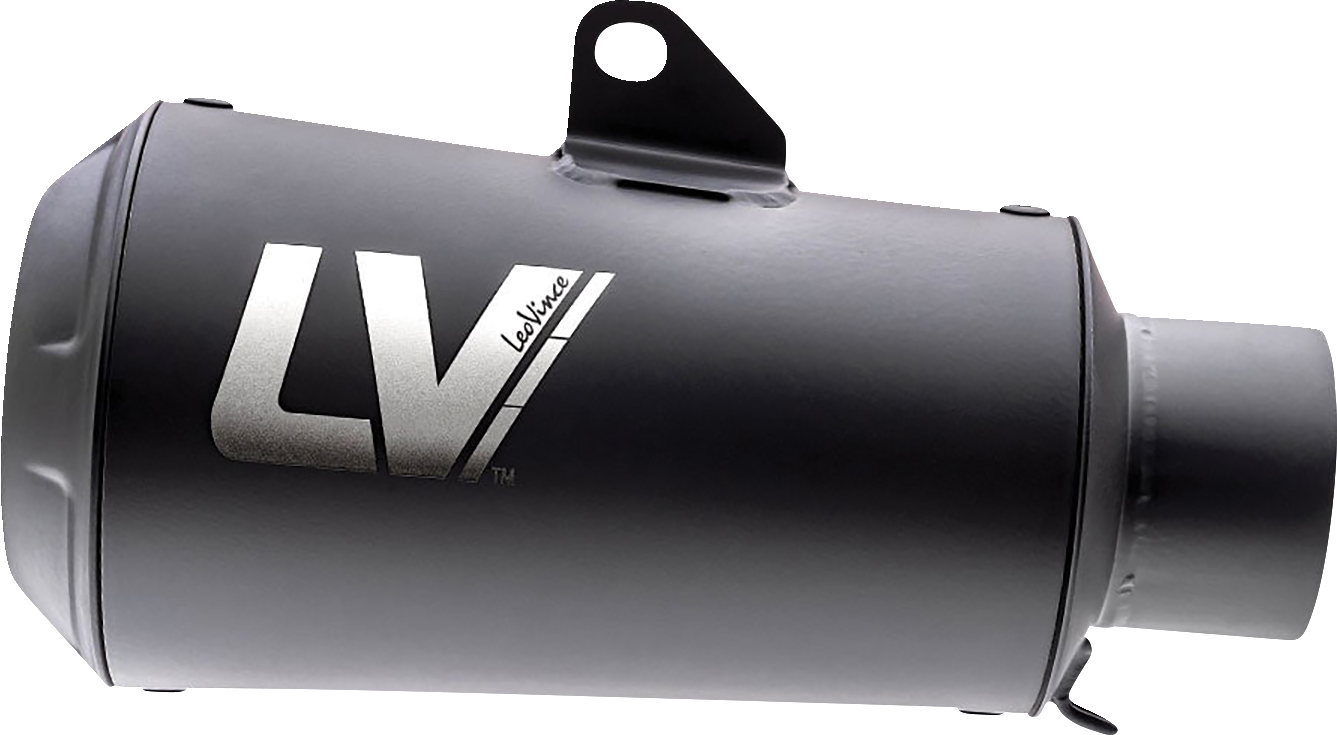 LeoVince Universal LV-10 Slip-On Muffler - Full Black