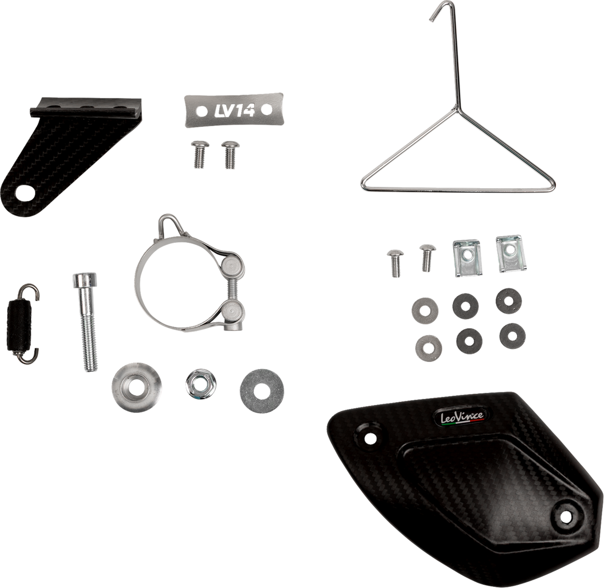 LeoVince LV-14 R Slip-On Muffler - Titanium - Kawasaki Ninja 400/500