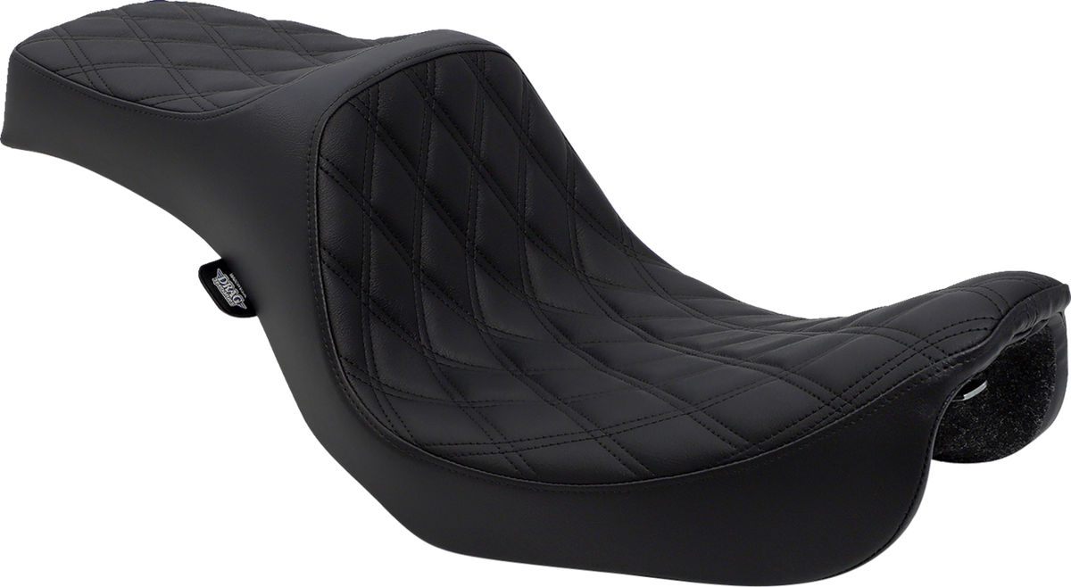 Drag Specialties Seats Predator III Seat - Double Diamond - Black Stitching - FXD/FLD '06-'17