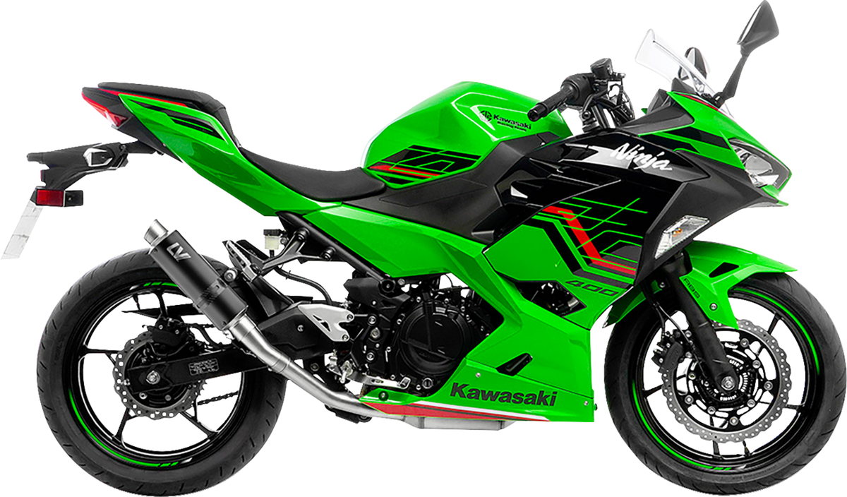 LeoVince GP Corsa Slip-On Muffler - Black Edition - Ninja/Z 400