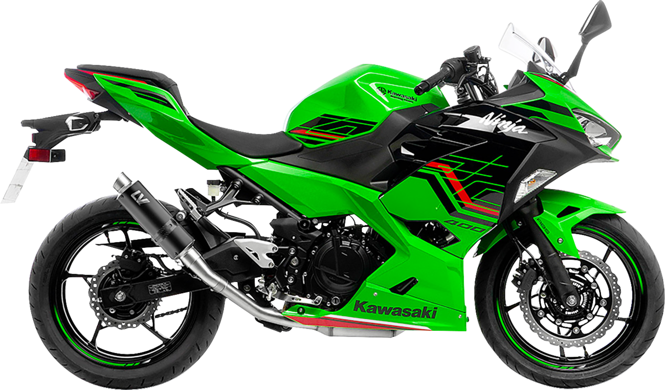 LeoVince GP Corsa Slip-On Muffler - Black Edition - Ninja/Z 400