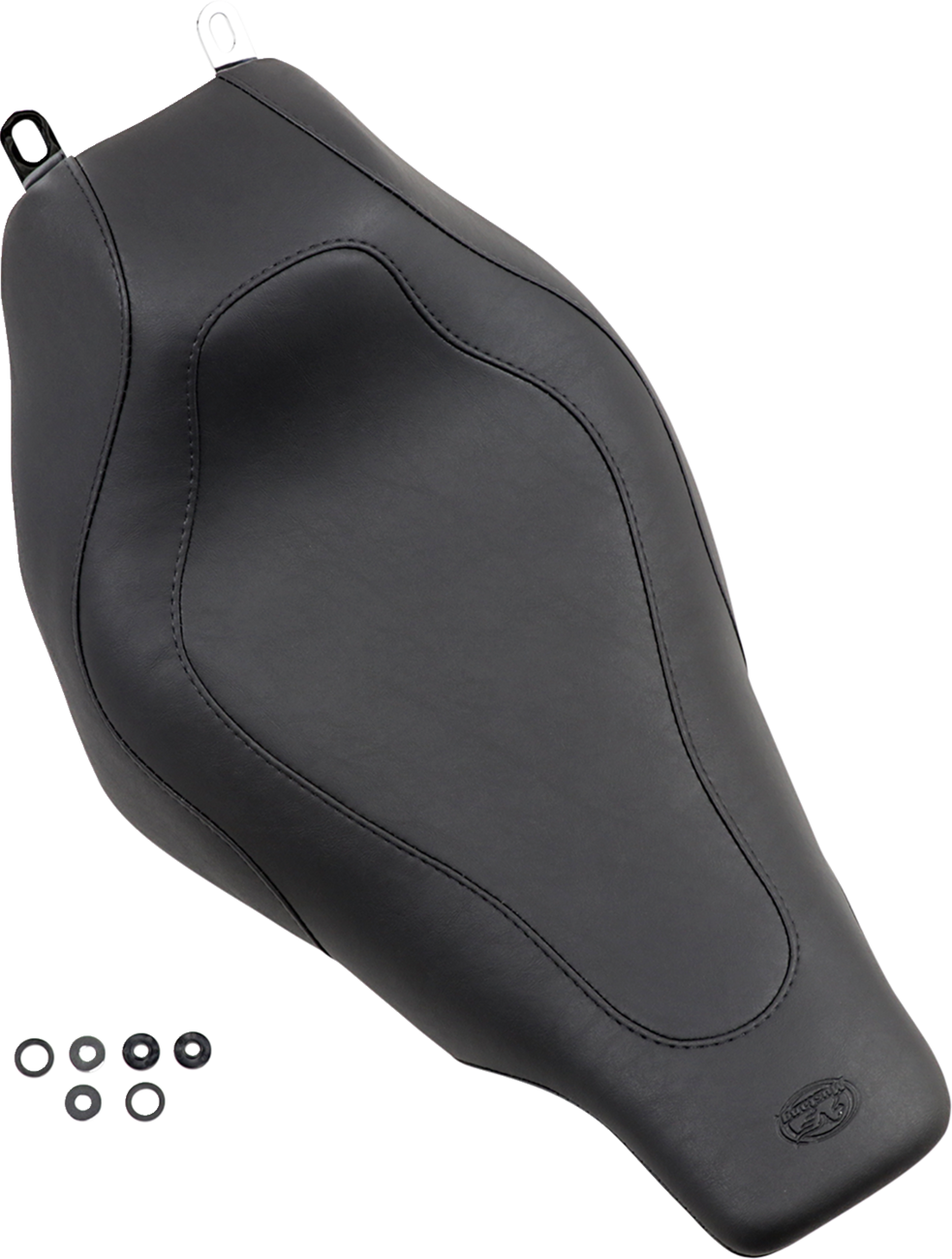 Mustang Tripper™ Solo Seat - Without Backrest - Stitched - Black - FLH/FLT '97-'07