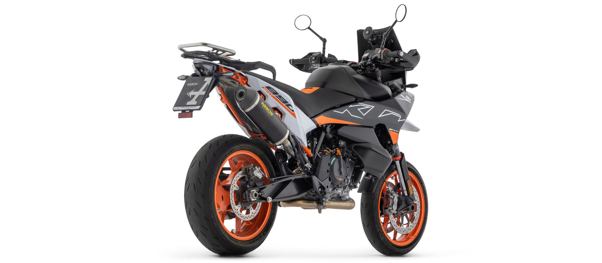 Race-Tech Aluminium Dark" Slip On With Carbon End Cap + Non Catalytic Link Pipe"