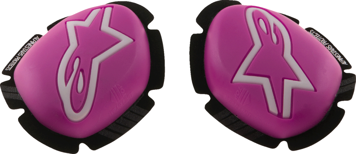 Alpinestars GP Plus Knee Sliders - Pink Fluo/White