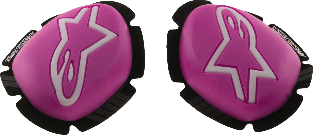 Alpinestars GP Plus Knee Sliders - Pink Fluo/White