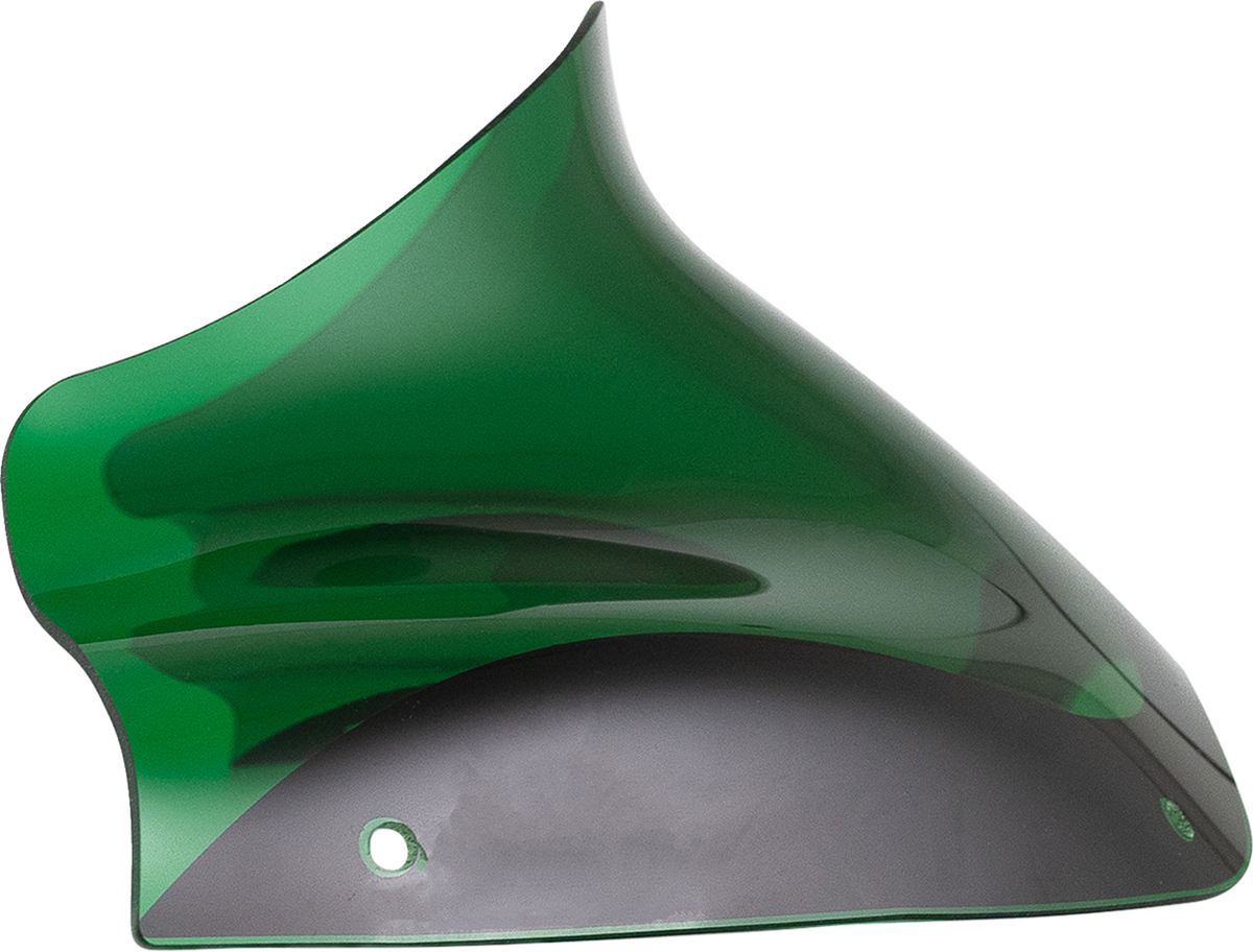 Klock Werks Kolor Flare® Windshield - 8" - Green - '98-'13 FLTR