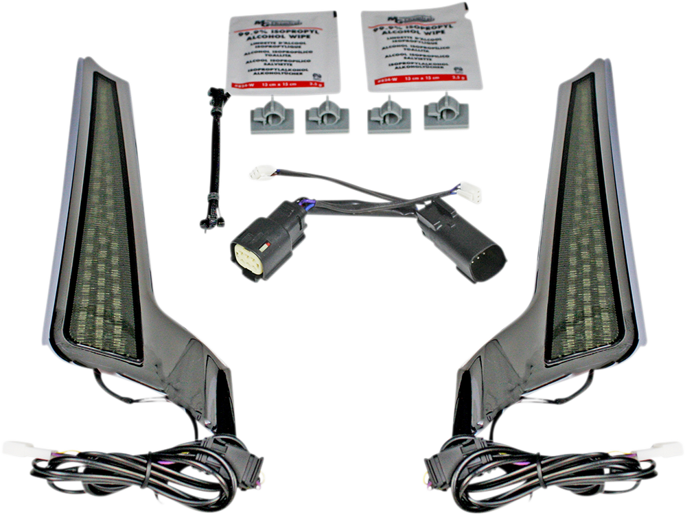 Custom Dynamics Fascia LED Light Panels - Chrome/Smoke