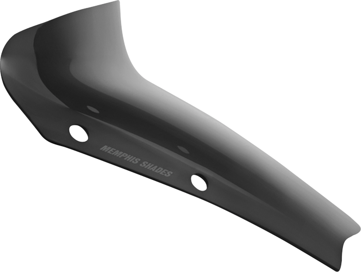 Memphis Shades Spoiler Windshield - 3" - Dark Black Smoke - FLHX