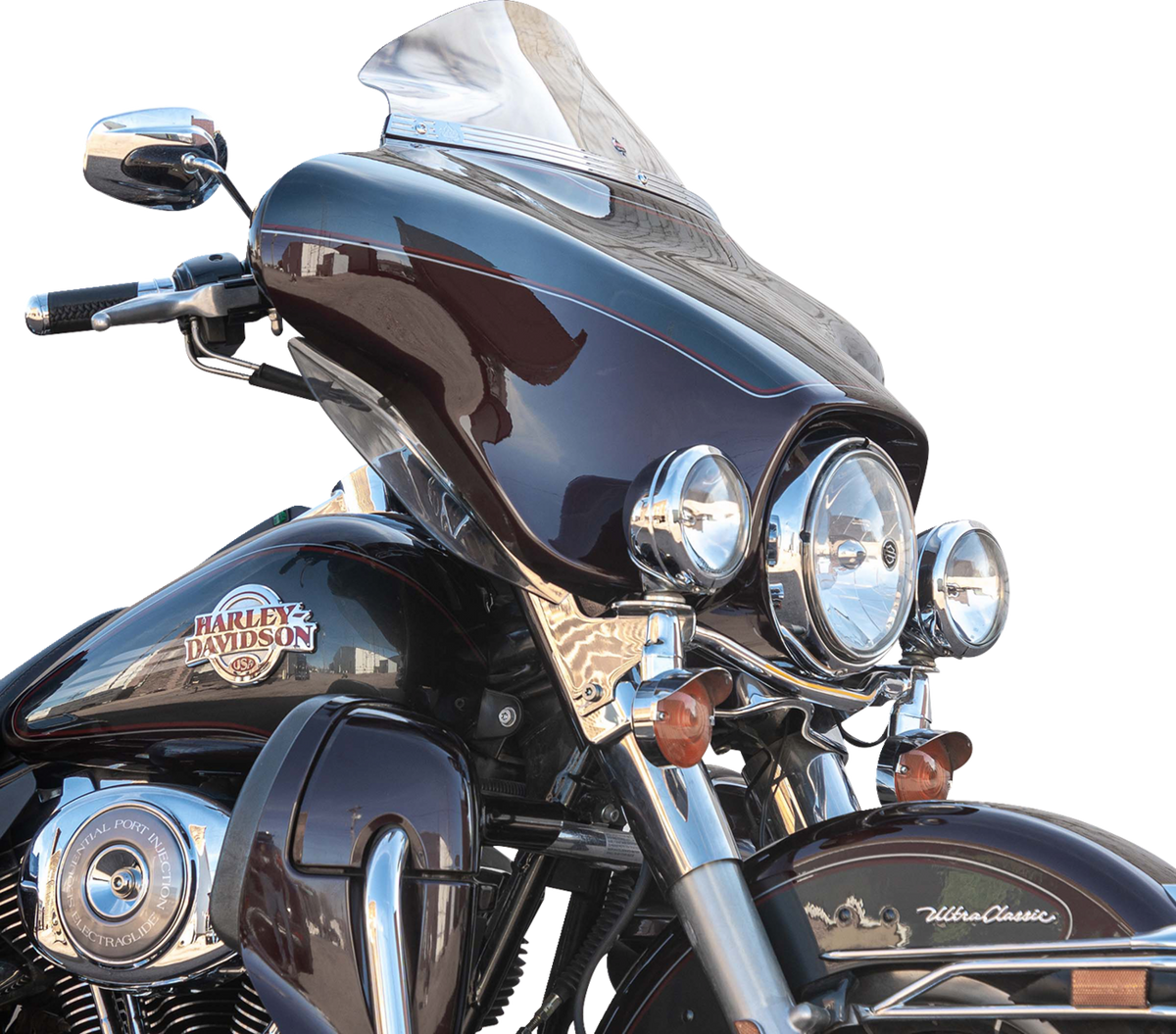 Klock Werks Flare® Windshield - 6-1/2" - Clear - '96-'13 FLH