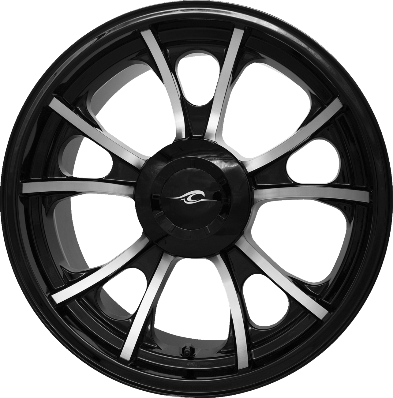Coastal Moto Rear Wheel - Largo 3D - Single Disc/With Or Without ABS - Black Cut - 18x7