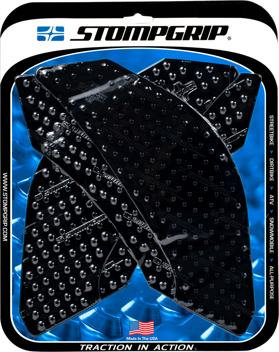 StompGrip Tank Grips - Volcano - Black - Yamaha - FZ/XJ '09-'15