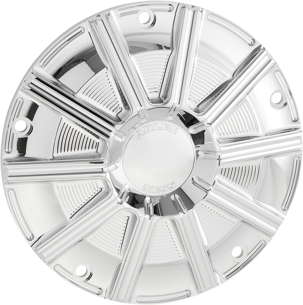 Arlen NESS 10-Gauge Derby Cover - Chrome - Touring/Trike