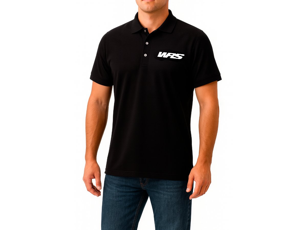 WRS Original Polo Shirt 100% Cotton White Logo