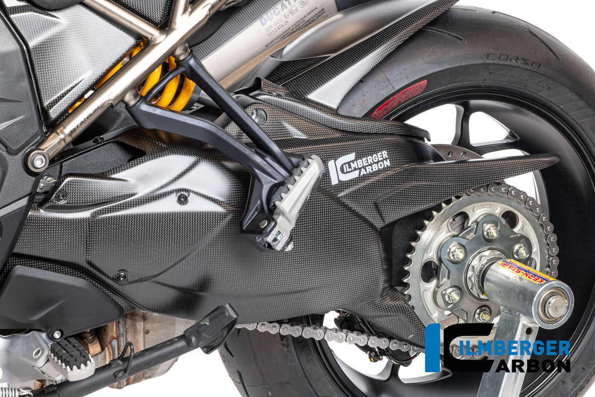 Ilmberger Carbon Swingarm Cover With Chainguard Matt MTS/PP/RS