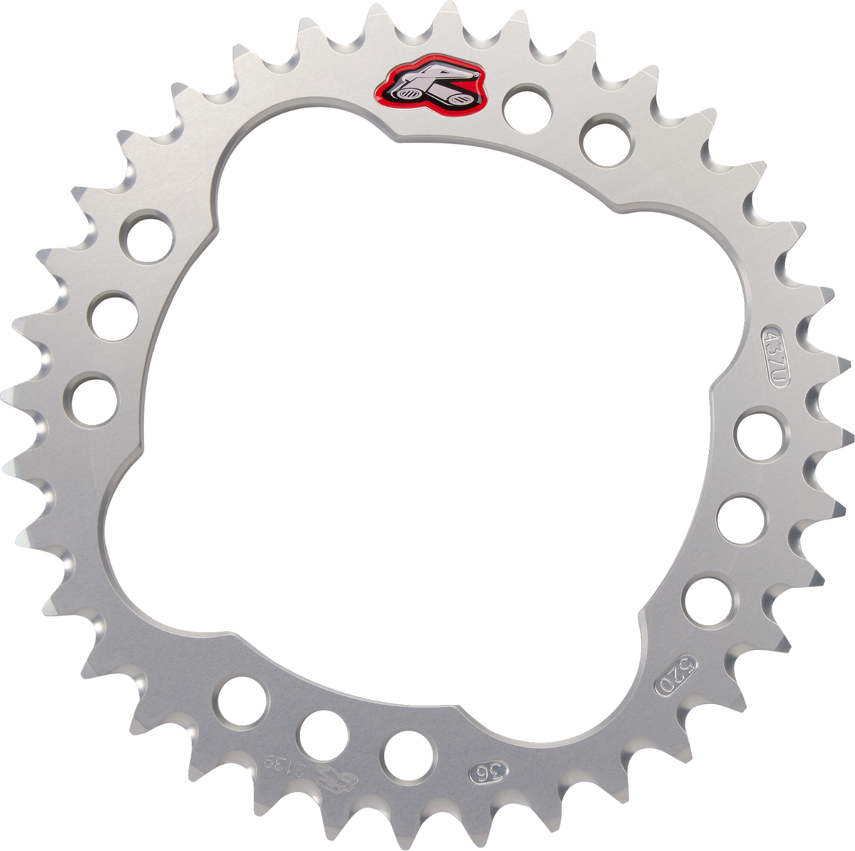 Renthal Rear Sprocket - Aluminum - 36 Tooth - Silver - Yamaha