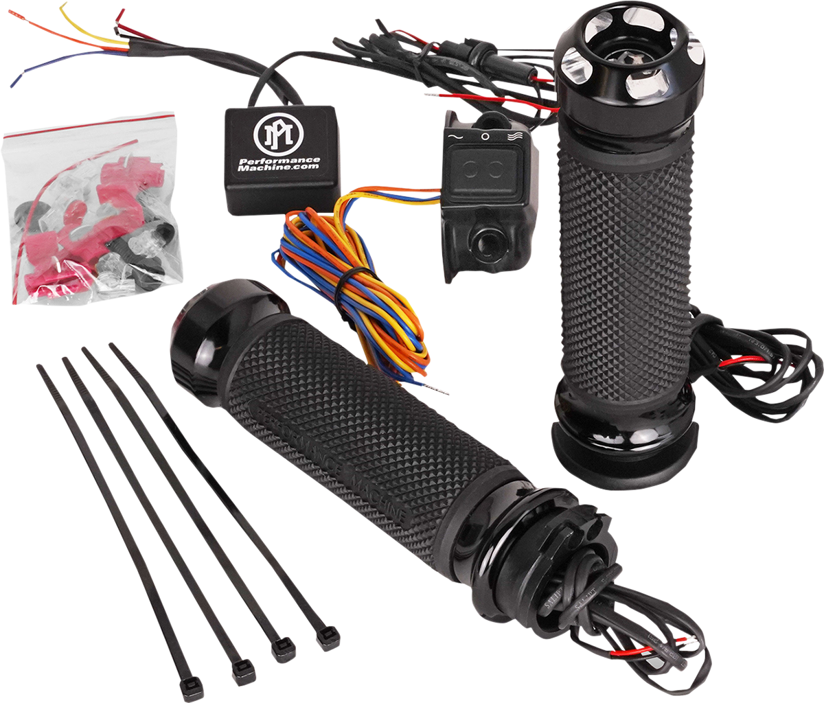 Performance Machine (PM) Apex Heated Grips - Cable - Contrast Cut