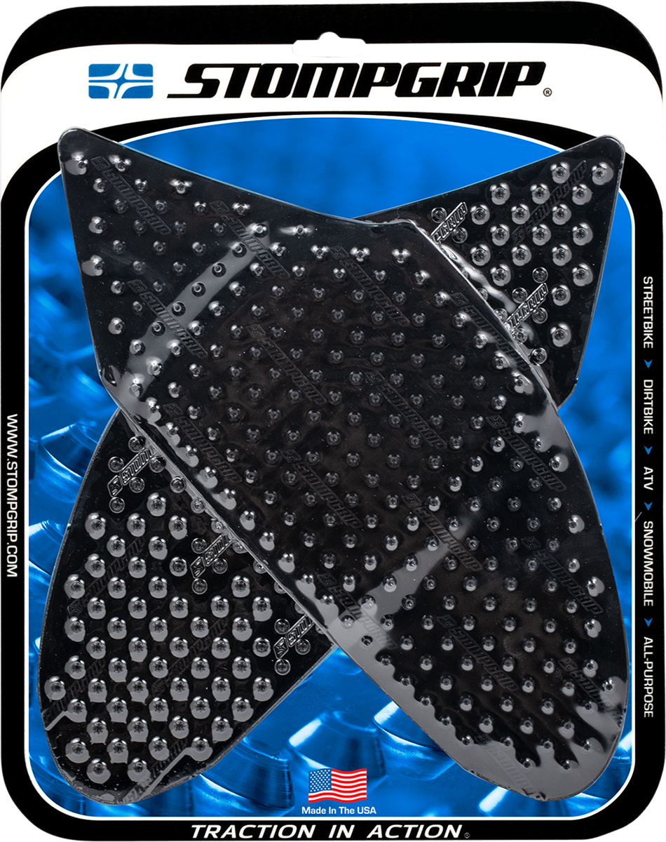 StompGrip Tank Grips - Volcano - Black - Suzuki - GS '06-'07