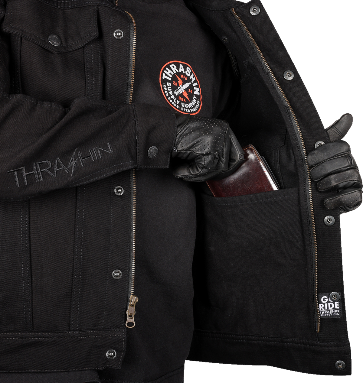 Thrashin Supply CO. Highway V2 Denim Riding Jacket