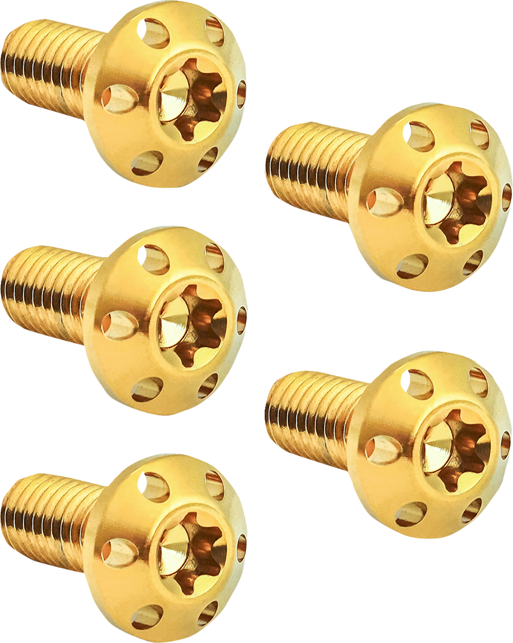 Arlen NESS Bolt Kit - Holeshot/Brake Rotor/Rear - Hub Mount - Gold - 3/8-16 X 1" - 5 Pack