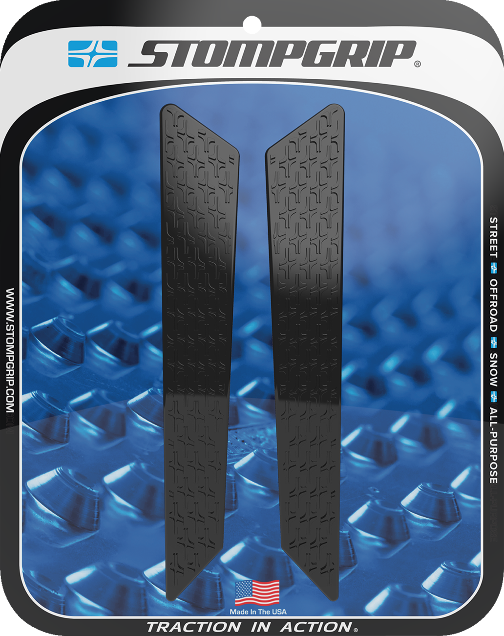 StompGrip Tank Grips - Icon - Black - Triumph - Tiger '22-'25