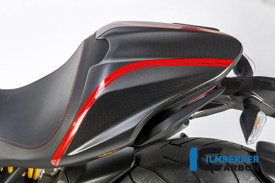 Ilmberger Carbon Passenger Seat Cover Ducati Monster 1200 / 1200 S - Matte