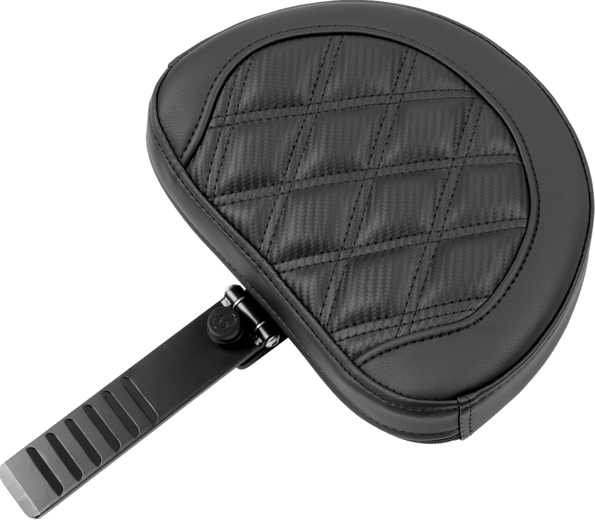 Saddlemen RoadSofa™ Seat - With Backrest - Carbon Fiber - Lattice Stitch - FLTR/FLHX '23-'24